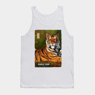 Sunda Tiger - White Tank Top